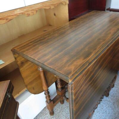Vintage Drop Leaf Table 34 1/2 x 16 inches with Leaves Down - Item # 159