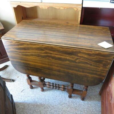 Vintage Drop Leaf Table 34 1/2 x 16 inches with Leaves Down - Item # 159