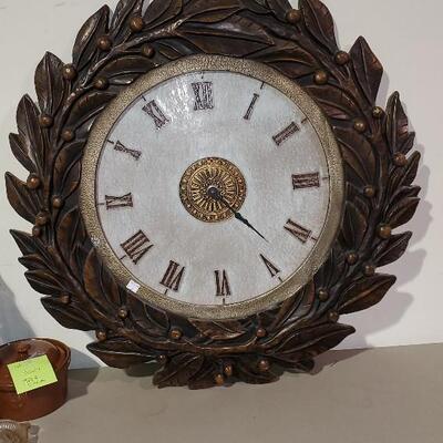 Extra Large Wall Clock with Roman Numbers Numerals Battery operated (item #60)