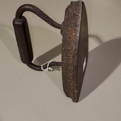 Vintage Cast Iron Heavy Black Iron Door Stop (item #65)