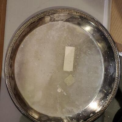 Vintage Silver Plate Tray (item #88)