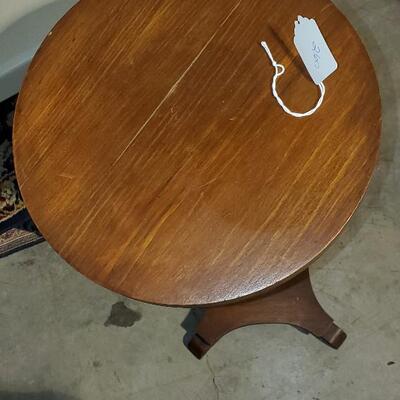 Wood Plant Stand 12" across top and 35 1/2 "  Tall -  (item #102)
