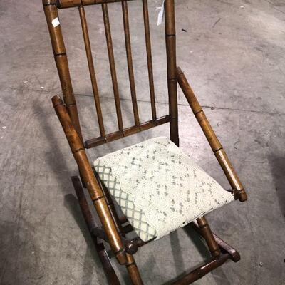 Vintage Wooden Rocking Rocker Chair (item #121)