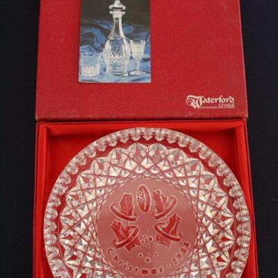 Waterford crystal Christmas plate 1988 8