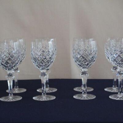 Waterford crystal 8pc Donegal stem 7.5t