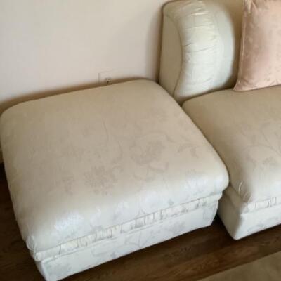 Large CLEAN White Sectional Sofa