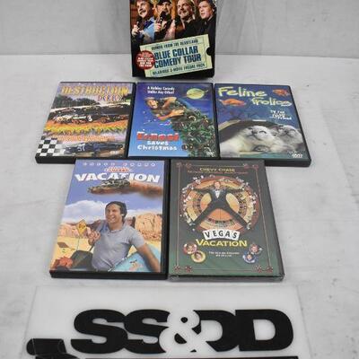 8 DVDs: Blue Collar Comedy, Ernest, Chevy Chase, etc