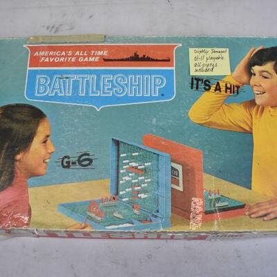 3 Vintage Board Games: Chain Lightning, Global Pursuit, & Battleship