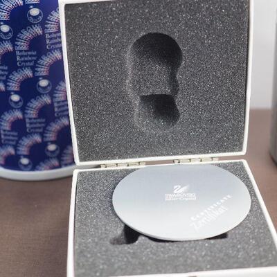 113 Empty Swarovski Crystal boxes, Empty Large Louis Vuitton box