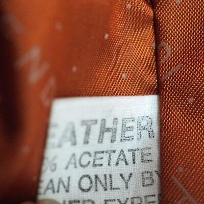 Lot 116 Vintage brown leather Fendi short jacket