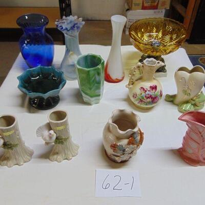 Box 62 - vases and creamers
