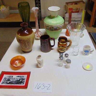 Box 163 -- Decorator plates, china, mirror, vases