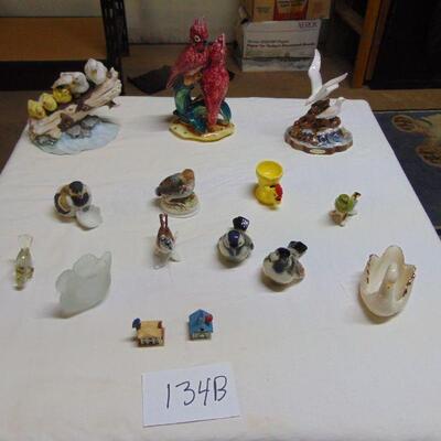 Box 134B -- Bird figurines, including Goebel and Lenox