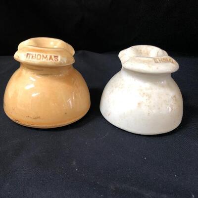 Lot 4 - Five Vintage Ceramic Insulators