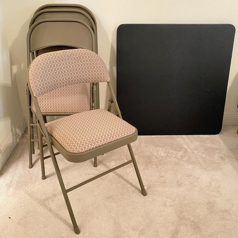 Costco Card Table & 4 Chairs