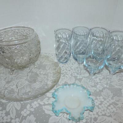 FENTON AND VINTAGE CUT GLASS