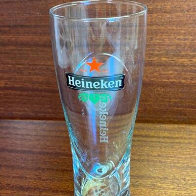 Heineken Pilsner 14oz. Pint Beer Glasses 