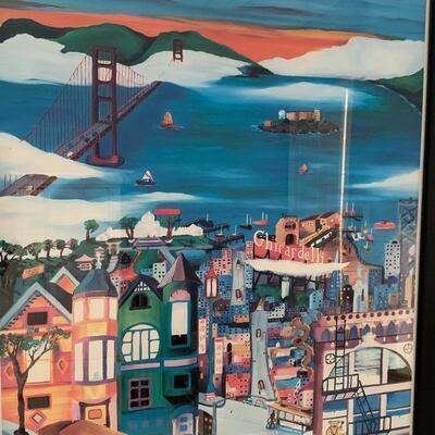 Lot 30 - Framed Artwork of San Francisco