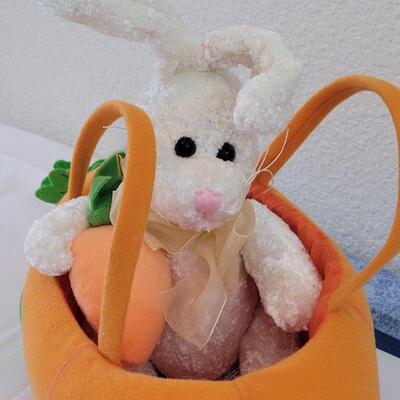Lot 5: New Carrot Basket and Bunny