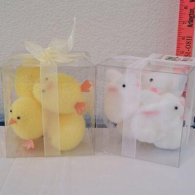 Lot 9: New Flocked Bunnies and Chicks