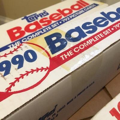 TOPPS 1989-1992 Complete Sets Unopened 3000+ Baseball Cards. Lot 1