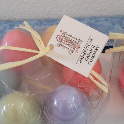 Lot 18: (2)  New Habersham Scented Wax Pottery Eggs