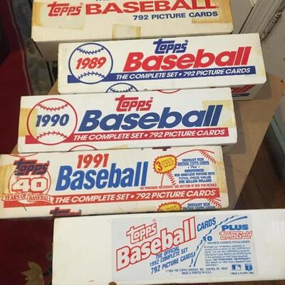 TOPPS 1988-1992 Complete Sets Unopened 3700+ Baseball Cards. Lot 6