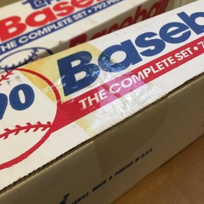 TOPPS 1989-1990 Complete Sets Unopened 1400+ Baseball Cards. Lot 9