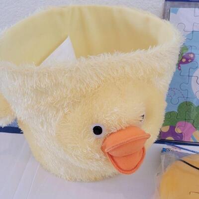 Lot 23: New Duck Easter Basket, Bunny, Bubbles & More 