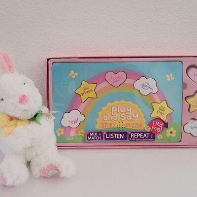 Lot 24: New Hallmark Play and Say Story Puzzle & Hallmark Bunny with Sound