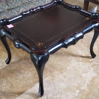 Dark Brown Wood Table, 34L, 27W, 22H