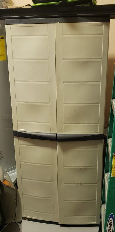 Sold at Auction: Workforce Plastic Storage Cabinet