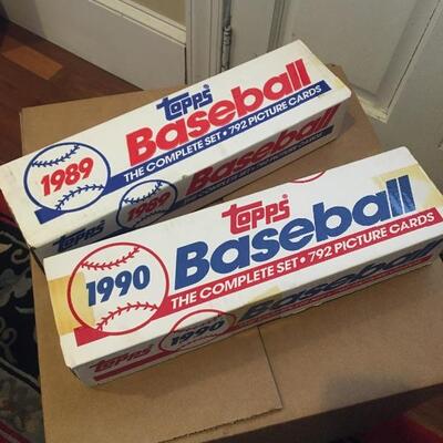 Lot of TOPPS 1989-1990 with 12 Complete Sets Unopened 9000+  Baseball Cards. LOT 17
