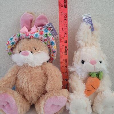 Lot 36: (2) New GANZ Bunny Plushes