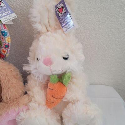 Lot 36: (2) New GANZ Bunny Plushes