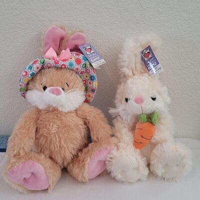 Lot 36: (2) New GANZ Bunny Plushes