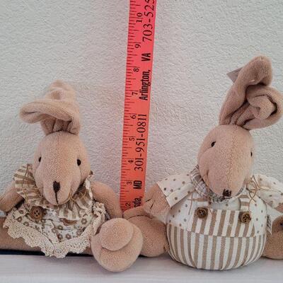 Lot 45: (2) New Soft, Bean Bottom Bunnies 