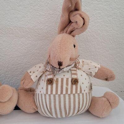 Lot 45: (2) New Soft, Bean Bottom Bunnies 