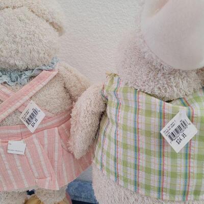 Lot 47: (2) New Standing Stoft Deco Bunnies 