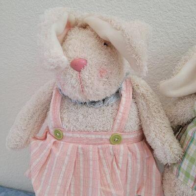 Lot 47: (2) New Standing Stoft Deco Bunnies 