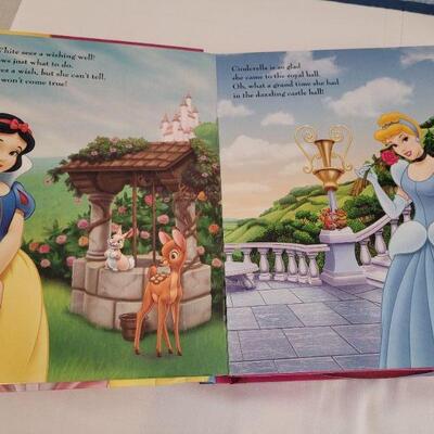 Lot 49: New Barbie Kite, Disney Princess Book with Activities, Precious Moments Prayer Bear and Disney Jump Rope 