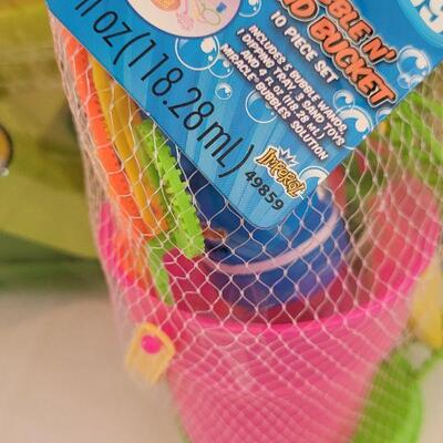 Lot 56: New Beach Toys, Bubble Bucket and Animated Frog