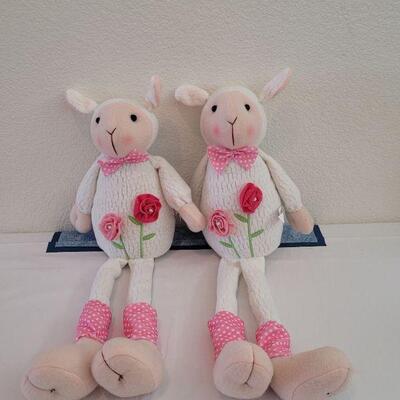 Lot 64: (2) New Spring Lambs Soft Deco