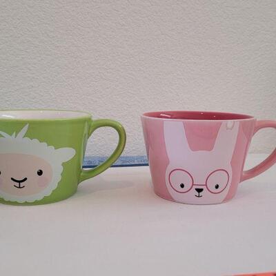 Lot 65: New Bunny Serving Bowl and (2) New Coffee Mugs