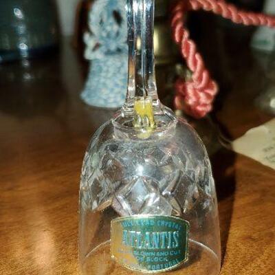 Vintage Atlantis Lead Crystal Bell Made in Portugal