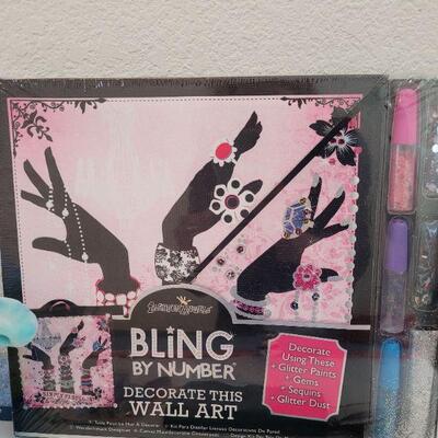 Lot 75: New  Wallet, Lip Gloss, Plushie and Wall Art Set