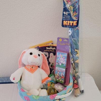 Lot 77: New Easter Basket, Hip-hop Bunny, Kite and other small Gifts