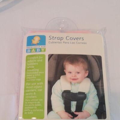 Lot 98: New Easter Basket With Pink Bunny, Squeeze and The Wings Flap Chicken and Car Seat Strap Covers