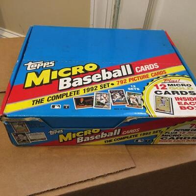 1992 TOPPS Micro Picture Card Case Lot of 12 Baseball Sets. LOT 35