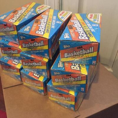 TOPPS 1992-93 Lot of 9 Complete Basketball Series 1 & 2 Sets Unopened 3500+ NBA Cards. LOT 43